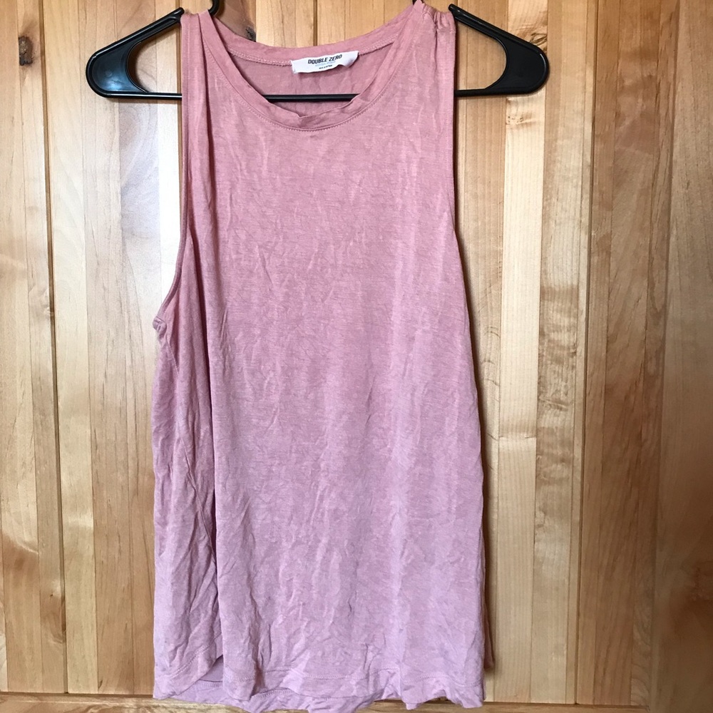 Dusty rose muscle tank